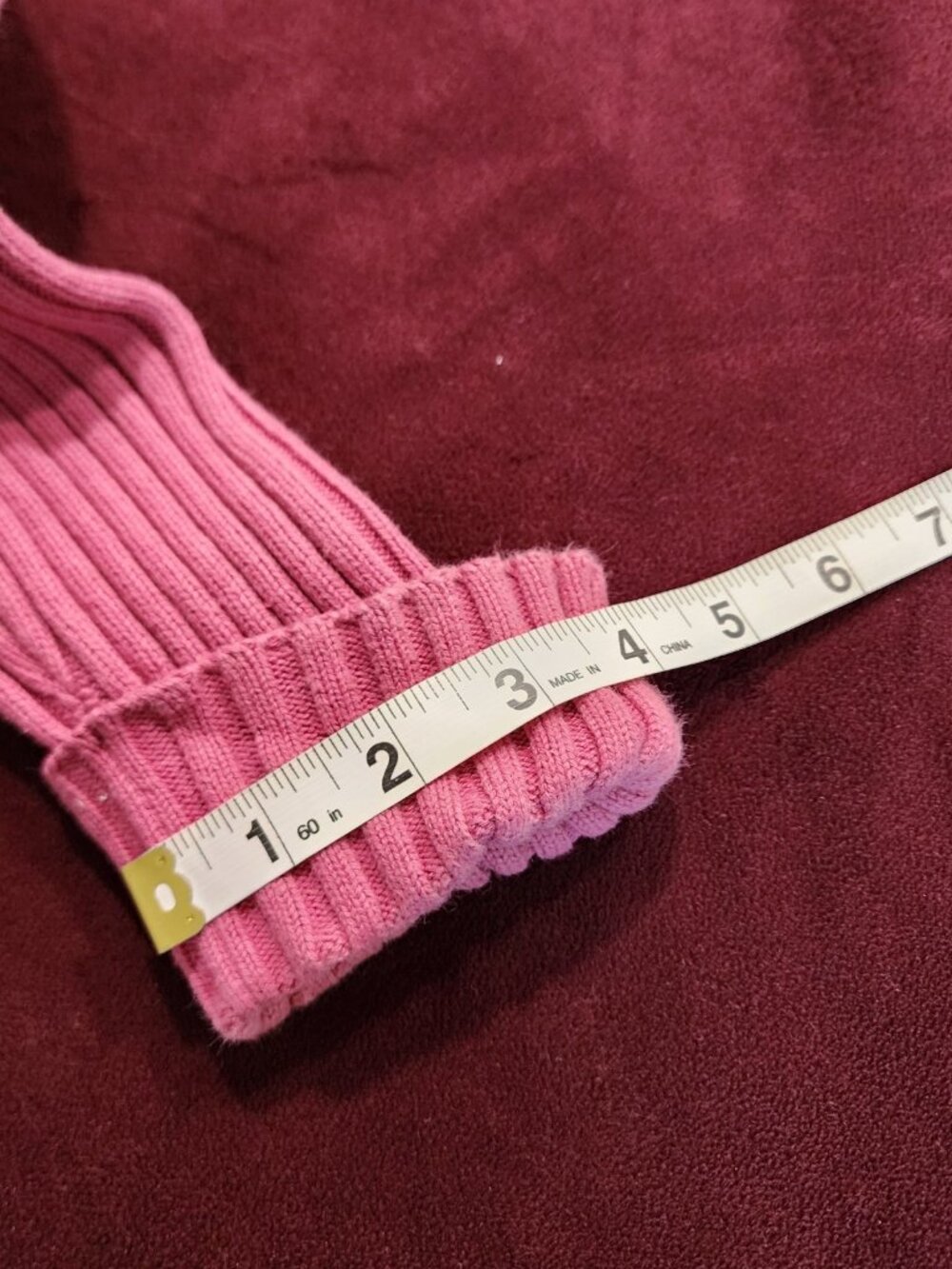 Cherokee Women's Junior's Cardigan Sweater Full Zip Ribbed Pink Size XL - Picture 10 of 10